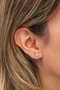 Heliophilia Silver Pendientes de Plata de Ley 925 con Baño de Oro Rosa y Circón